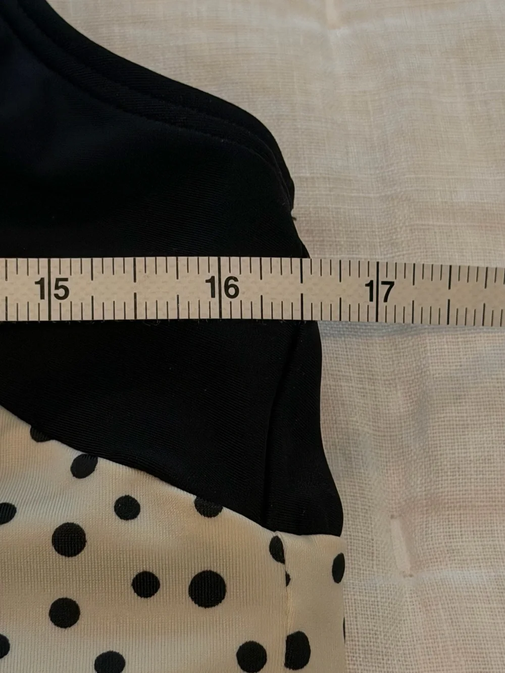 ECO SWIM Size 12 Polka Dot Tank Dress in Cream/Black Resort Vacay Chic Feminine